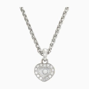 Collar con colgante de diamantes Happy Heart K18wg 79 1084 de Chopard