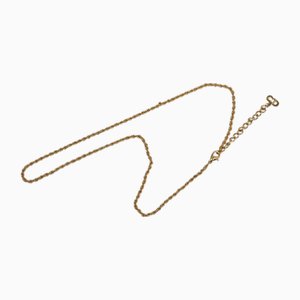 Collana a catena Dior placcata in oro da donna di Christian Dior