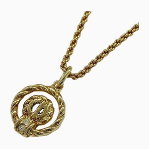 Halskette mit Strass in Gold von Christian Dior