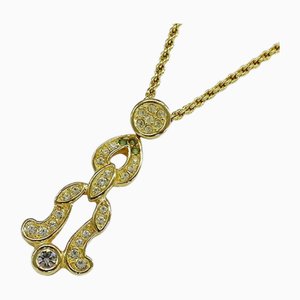 Necklace with Rhinestone in Gold by Christian Dior