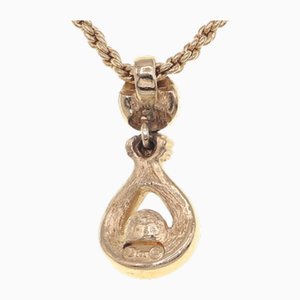 Dior Halskette Gold Metall Gefälschte Perlen Strass Damen Christian von Christian Dior