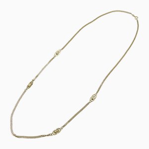 CD Metal Gold Necklace by Christian Dior