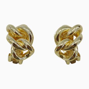 Ohrringe aus Gold mit Kette von Christian Dior