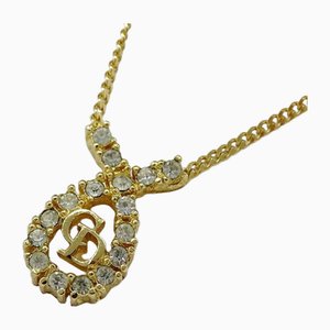 Collar con diamantes de imitación en oro de Christian Dior