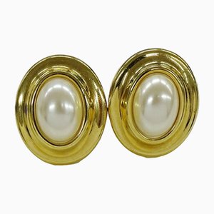 Boucles d'Oreilles avec Fausse Perle de Christian Dior, Set de 2