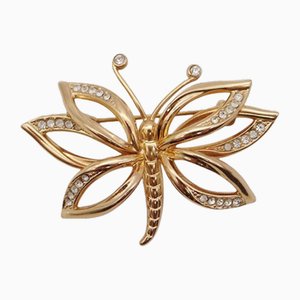 Brosche Schmetterling in Gold von Christian Dior