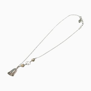 CHRISTIAN DIOR Dior Rose Flower Motif Necklace 0262