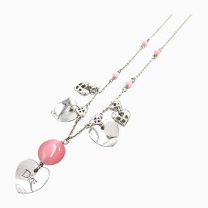 Heart Pink Stone Necklace from Christian Dior