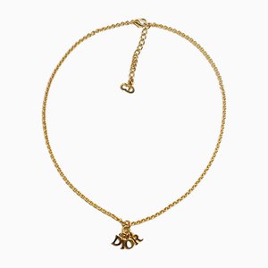 CD Halsketten-Anhänger Signature Charm aus goldenem Metall von Christian Dior