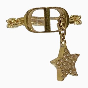 Anello con logo CD in oro di Christian Dior