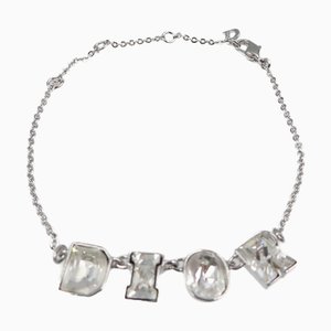 Dior Metall Strass Silber Armband von Christian Dior