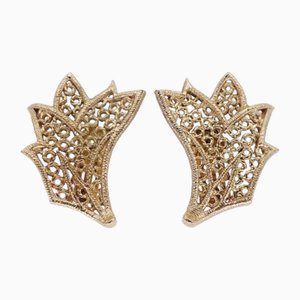 Goldene Ohrringe von Christian Dior, 2 . Set