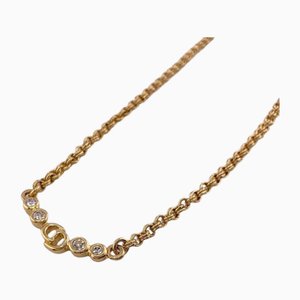 Halskette mit CD-Logo in Gold von Christian Dior