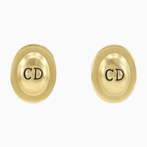 Earrings Gold Plated Approx. 19.4g Womens I111624166 by Christian Dior, Set of 2