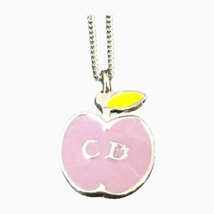 Apple Silver Lavender Yellow Green Necklace by Christian Dior