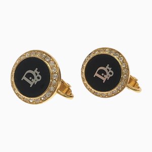 Earrings in Gold with Stone from Christian Dior, Set of 2