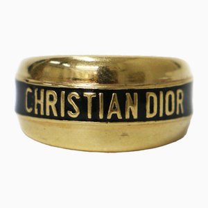 Ring in Gold und Schwarz von Christian Dior
