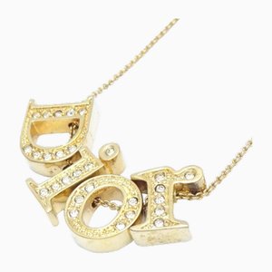 Logo Necklace with Rhinestone from Christian Dior