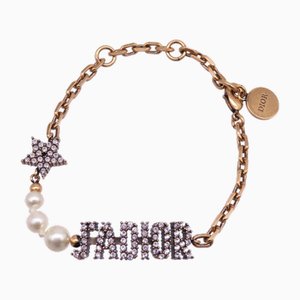 J'adior Bracelet with Fake Pearl in Gold from Christian Dior