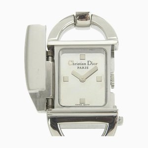 CHRISTIAN DIOR Pandiola Watch D78-100 Stainless Steel Quartz Silver Dial Women's