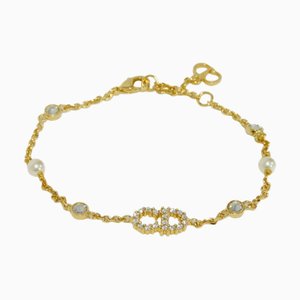 CHRISTIAN DIOR Dior Bracelet CLAIR D LUNE Cristal Strass Résine Perle CD B0668CDLCY_D301 Femme