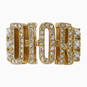Anillo de oro con diamantes de imitación de Christian Dior