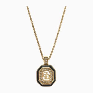 Octagonal CD Necklace in Gold from Christian Dior