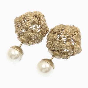 Tribal Pearl Earrings from Christian Dior, Set of 2