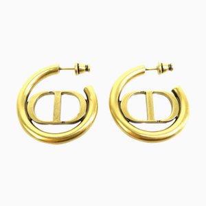 Christian Dior Orecchini 30 Montaigne in metallo dorato da donna, set di 2
