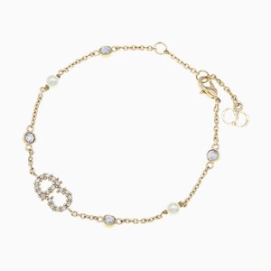 Dior Bracelet Clair D Lune B0668cdlcy Gold Metal Crystal Ladies Christian by Christian Dior