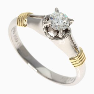 Diamond Ring Platinum Pt900/K18yg Womens by Christian Dior