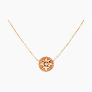 CHRISTIAN DIOR Dior Rose Devan K18PG pink gold necklace