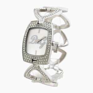 Orologio con quadrante argentato al quarzo di Christian Dior