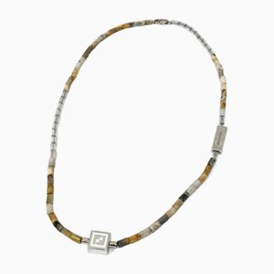 White Gray Necklace from Fendi