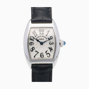 Reloj de cuarzo para damas de oro blanco K18 de 18k de Franck Muller