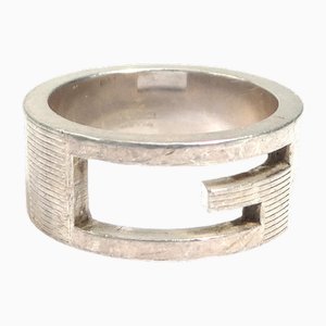 Ring with G Logo in Silver from Gucci