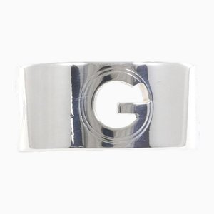 Anello in argento con logo G di Gucci
