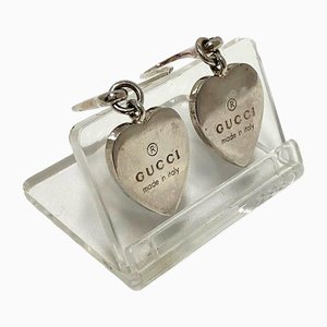 Boucles d'Oreilles Cœur en Argent de Gucci, Set de 2