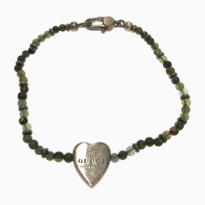 Bracelet with Beads and Heart from Gucci