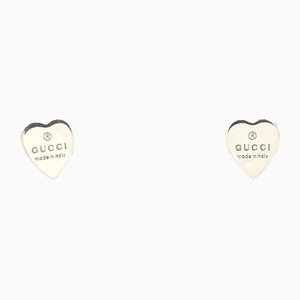 Boucles d'Oreilles Cœur en Argent Sterling de Gucci, Set de 2