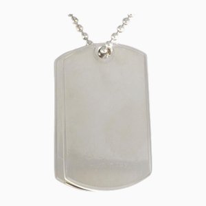 Dog Tag Silver Necklace from Gucci