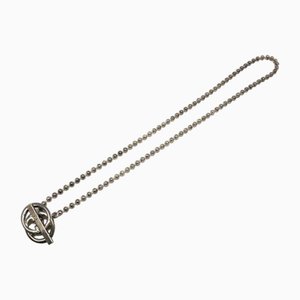 Collana intrecciata in argento con catena a sfere di Gucci