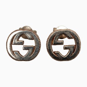 Ineinandergreifende G Ohrringe aus Silber von Gucci, 2 . Set