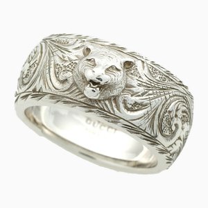 Cat Ring in Silver from Gucci
