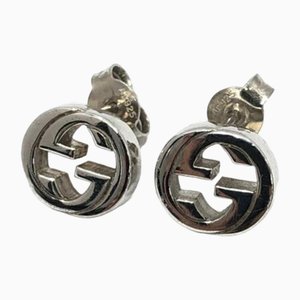 Interlocking G Silver Earrings from Gucci, Set of 2
