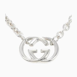 Ineinandergreifende G Silber Halskette von Gucci