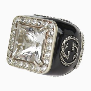 Ring in Silver with Rhinestone from Gucci