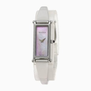 1500L Square Face Stainless Steel Lady's Bangle Watch from Gucci