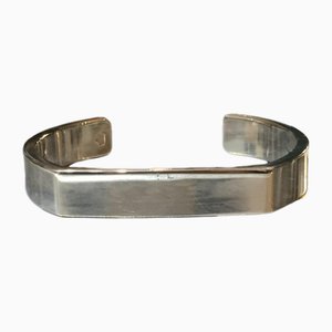 Plate Wide Bangle Bracelet in Silver from Gucci
