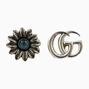 Double G Flower Stud Earrings from Gucci, Set of 2